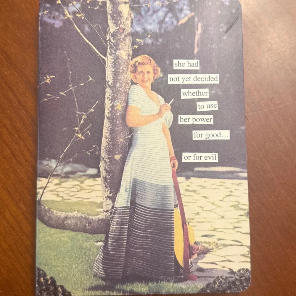 She Had Not Yet Decided Journal, Anne Taintor, notebook blank retro 5x7